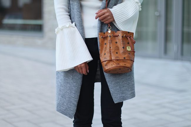 Ausgefallene Ärmel, Statement Sleeves, Tasche von MCM Vintage