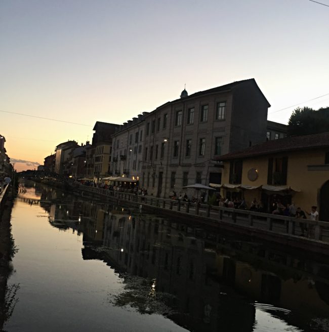 Das Navigli Kanal-Viertel in Mailand