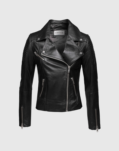 EDITED the label Lederjacke im Bikerstil Lu Damen schwarz