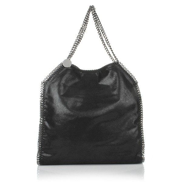 Stella McCartney Falabella Big Tote Shaggy Deer Black Handtaschen