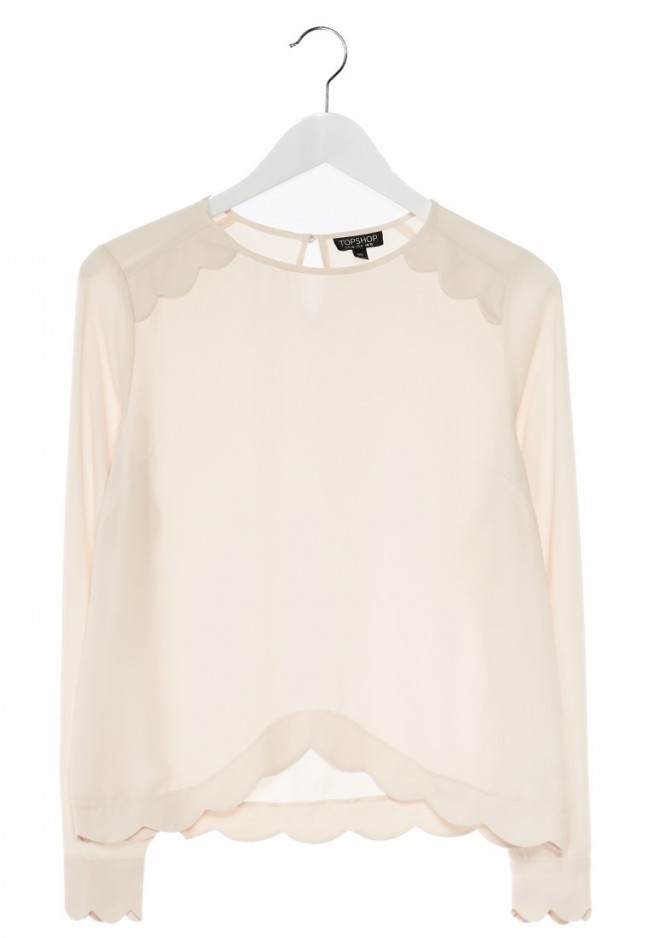 Topshop Bluse nude