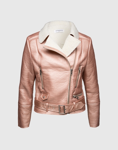 GLAMOROUS Bikerjacke in Lederoptik Damen pink