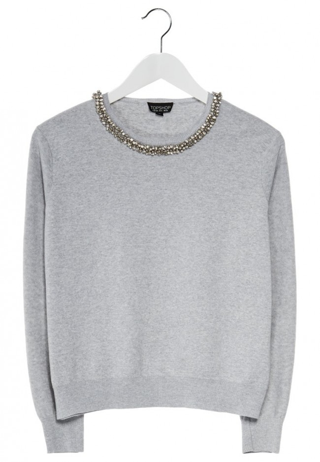 Topshop Strickpullover grey