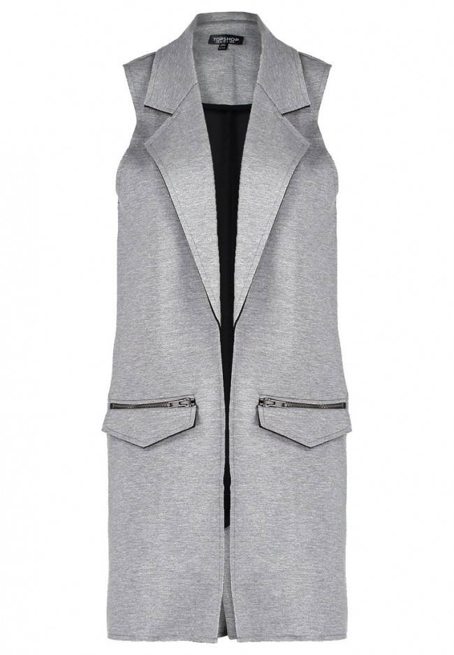 Topshop Weste grey